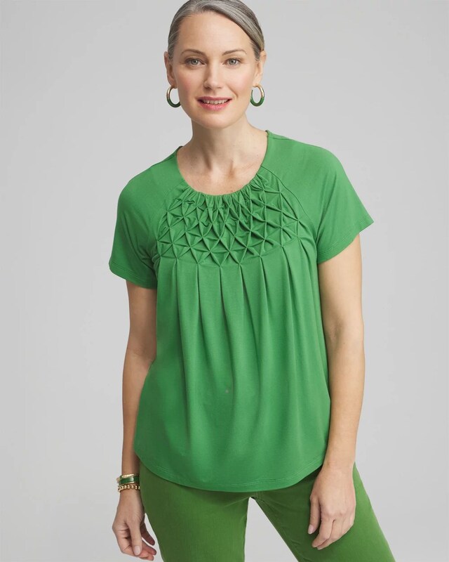 Touch of Cool Smocked Top